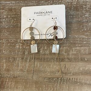 Park Lane Gold Geometric Hoop Earrings